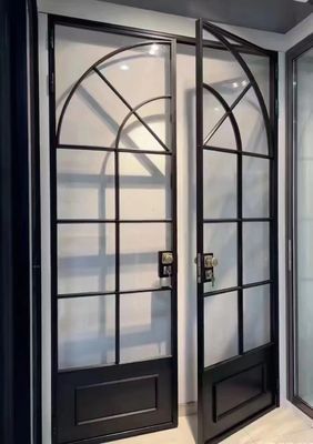 Portes françaises en aluminium multifonctionnelles 1,4 mm-2,0 mm revêtement en poudre
